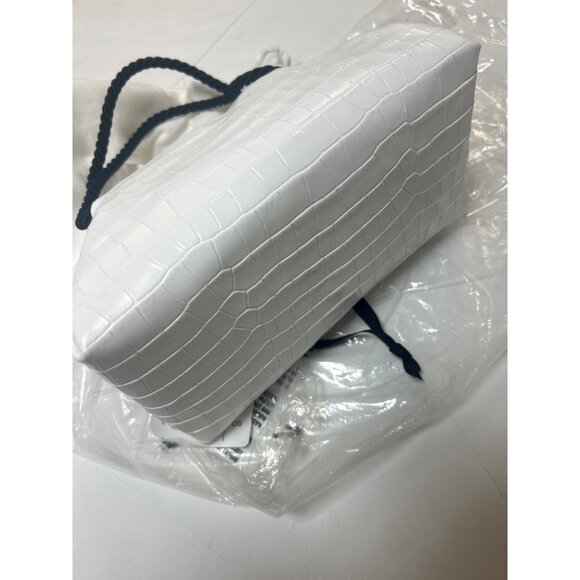 Maryam Nassir Zadeh Sun Purse White Croc Size OS NWT - Picture 3 of 6